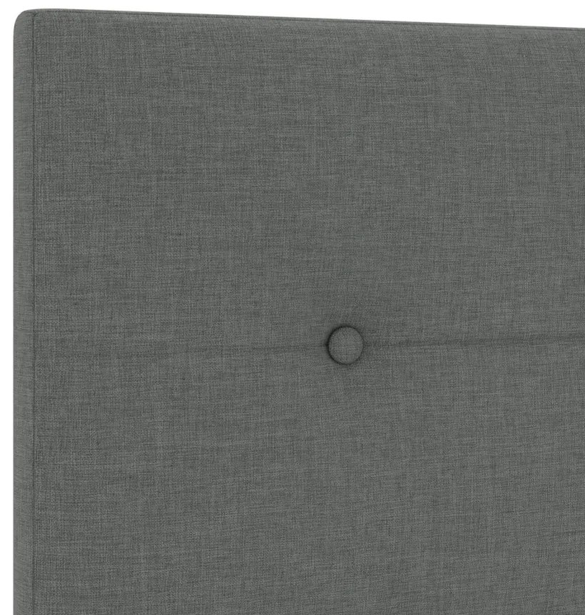 Fejtámla Gombos Párnázott Sötétszürke 200 cm Textil