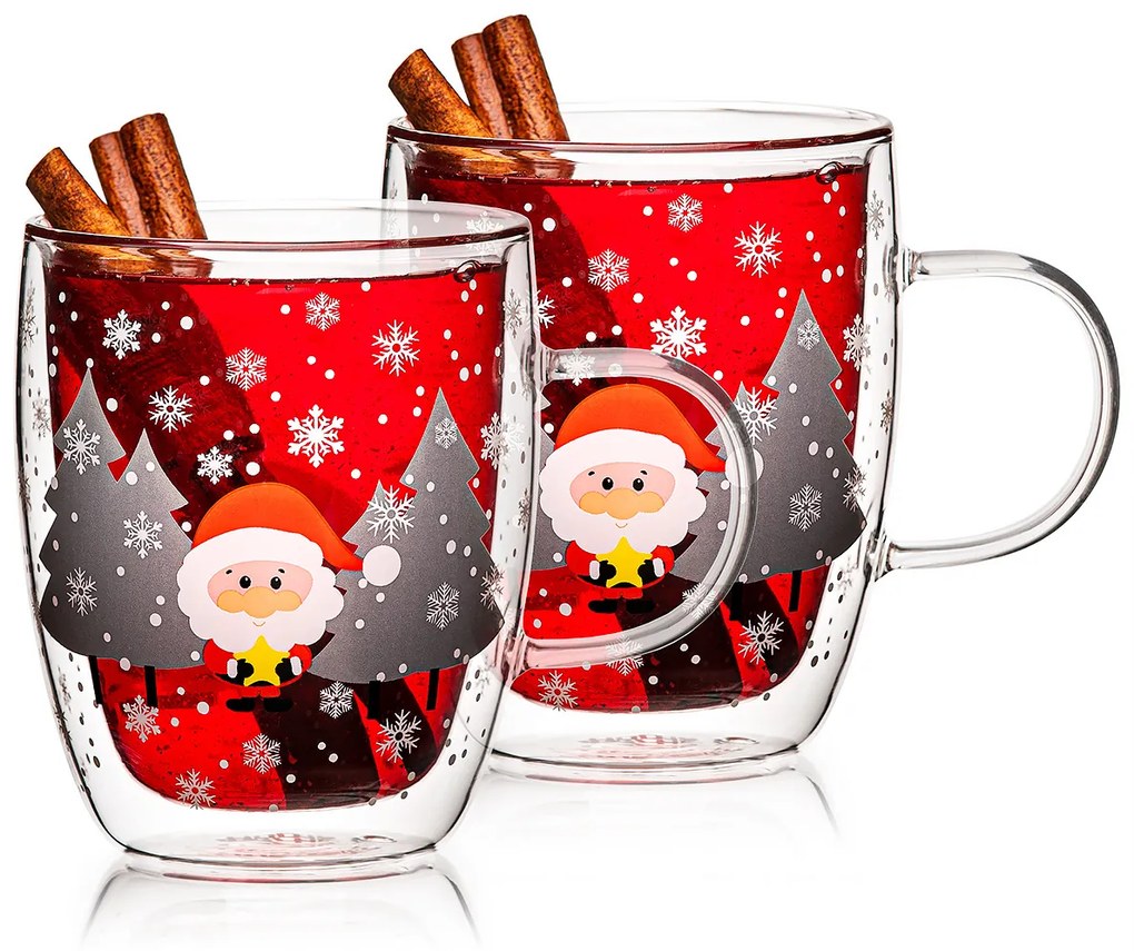 4Home Hot&Cool Mug Santa thermo pohár 270 ml,2 db