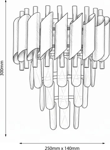 Brilagi - ECLIPSE fali lámpa 2xE14/10W/230V fekete/arany