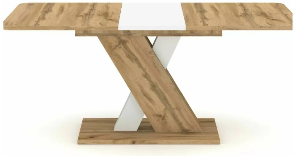 Exel kihúzható asztal tölgy/fehér 140-180cm