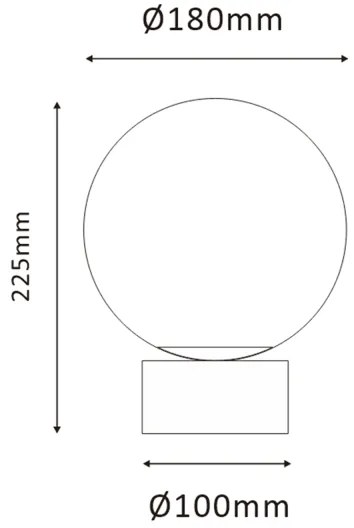 ONLI - Asztali lámpa JANET 1xE14/6W/230V átm. 20 cm
