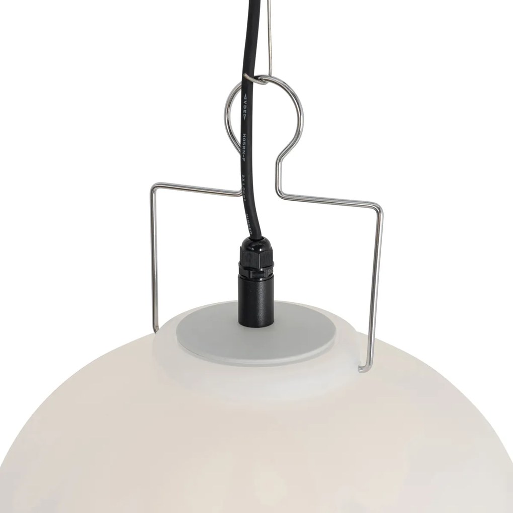 Kültéri lógólámpa fehér 35 cm dugóval IP44 - Pion