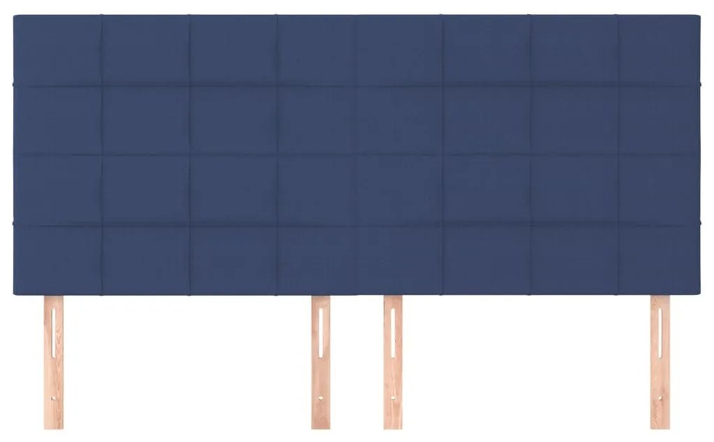 4 db kék szövet fejtámla 80 x 5 x 78/88 cm