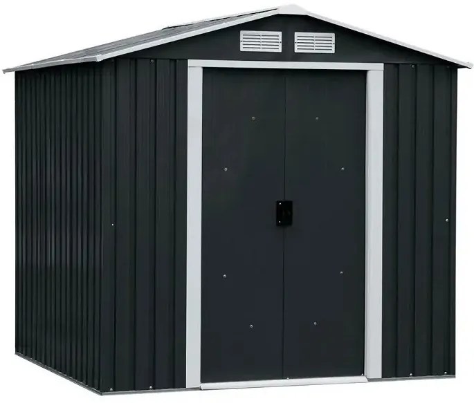 Kerti fém tároló ház 195 x 125 x 186 cm 2,5 m² GH406