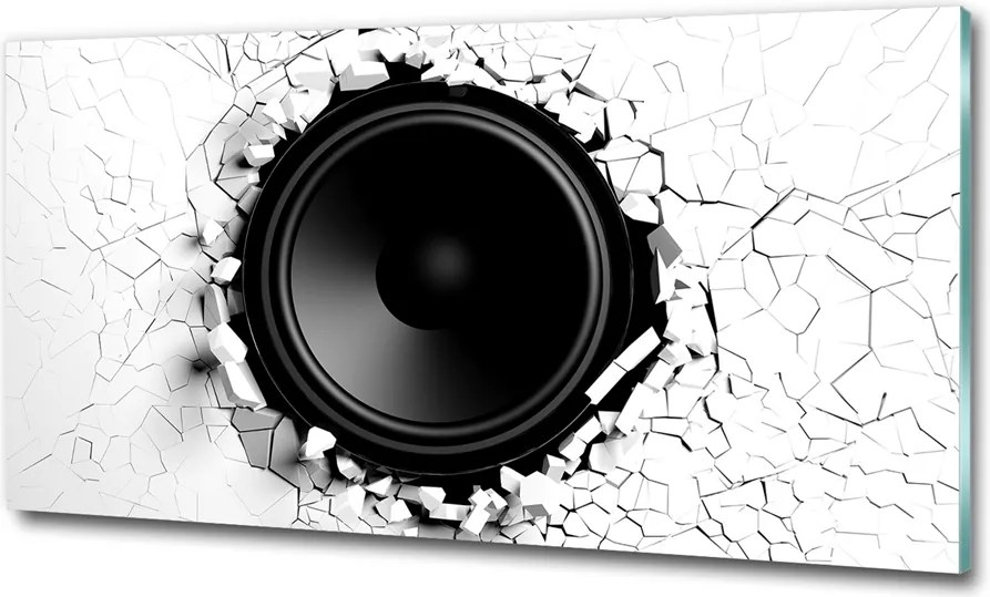 Fotótapéta falra edzett üveg Hangszóró 120x60