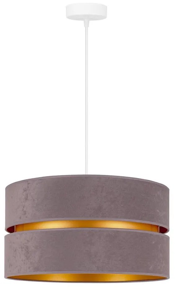 Duolla - Csillár zsinóron DUO 1xE27/15W/230V átm. 40 cm szürke