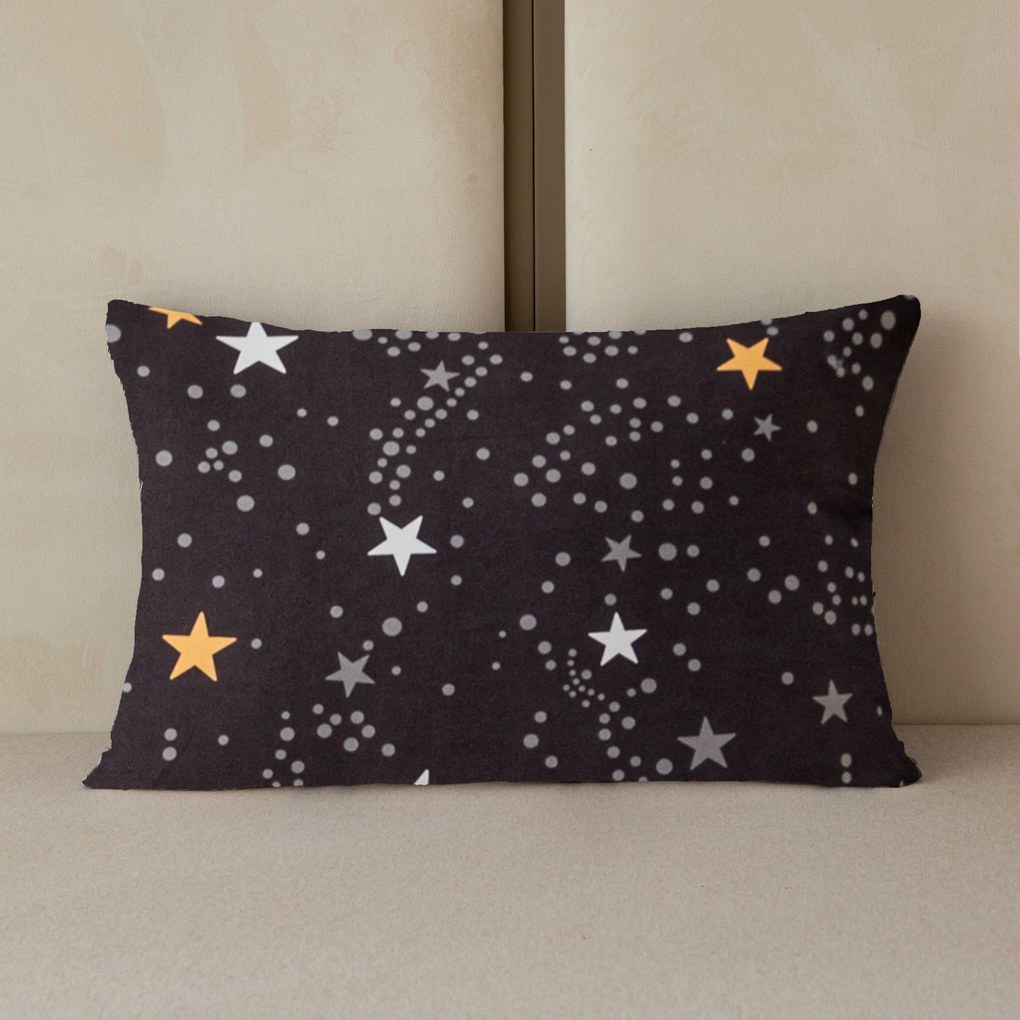 Flanel párnahuzat STELLAR 50x70 cm, sötétszürke