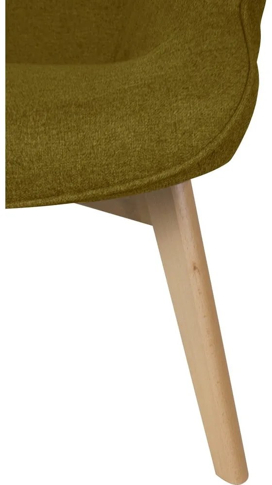 Zöld fotel lábtartóval Niko – Ropez