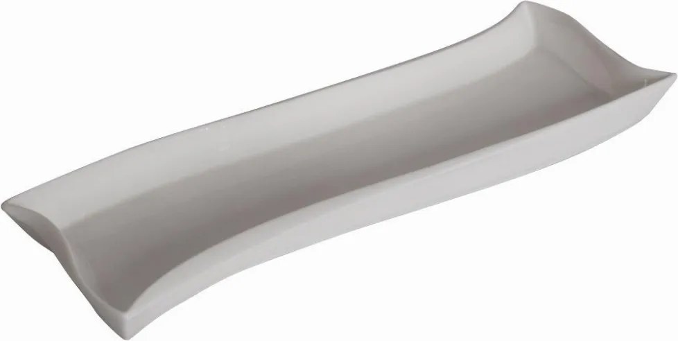 Porcelán tál fehér Ambition Hullám/Salsa 35x14 cm