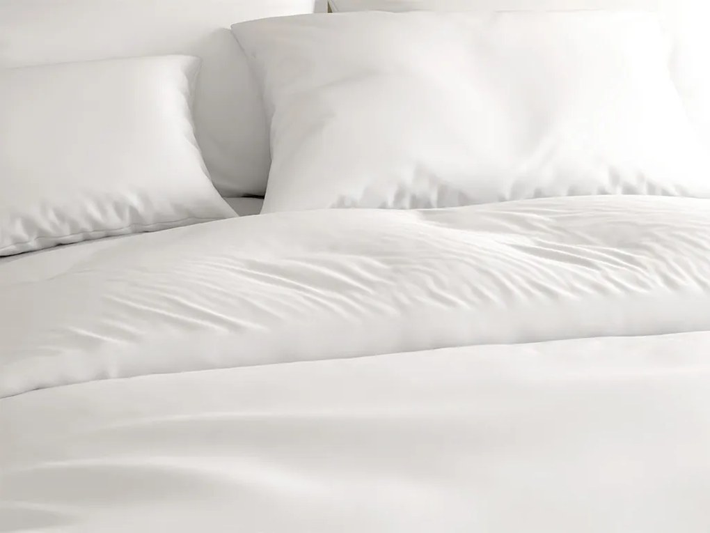 LUX fehér Bújtatós pamut ágyneműhuzat Ágyneműhuzat mérete: 70 x 90 cm | 140 x 220 cm