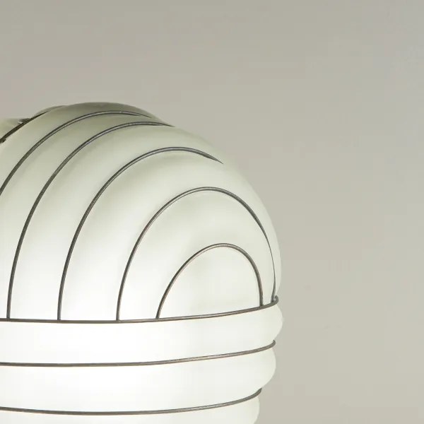 SIRU - Asztali lámpa CARTESIO 1xE27/60W/230V barna/fehér Velencei üveg