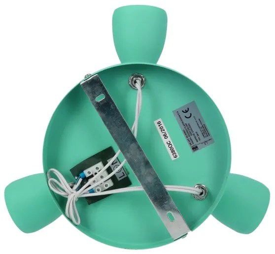 Spotlámpa PICARDO 3xE14/40W/230V türkiz