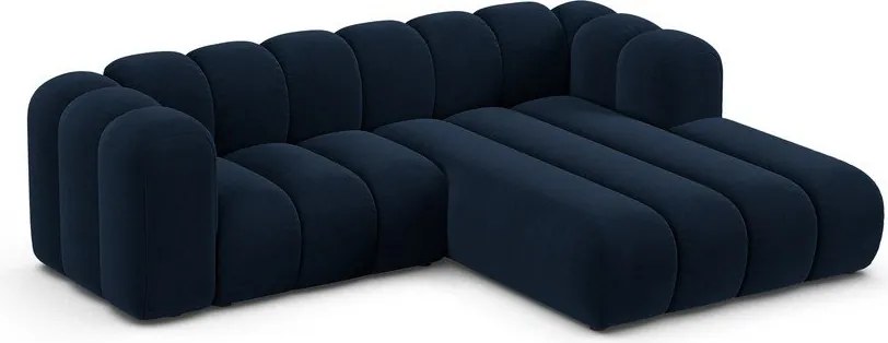 Sötétkék sarokkanapé (jobb oldali) Lupine – Micadoni Home