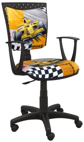 Gyermek szék Speed formula sárga