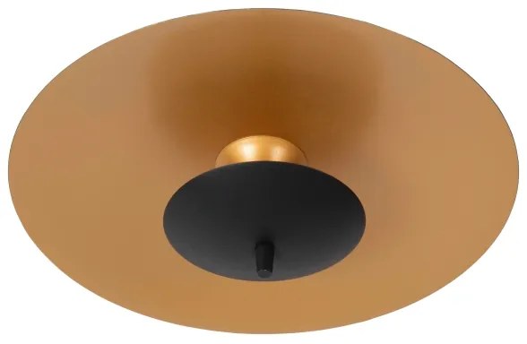 Lucide 30161/09/30 - LED Dimmelhető mennyezeti lámpa VULCAN LED/9W/230V fekete