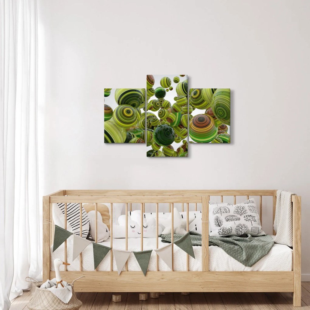 Csíkos gömbök képe (90x60 cm)