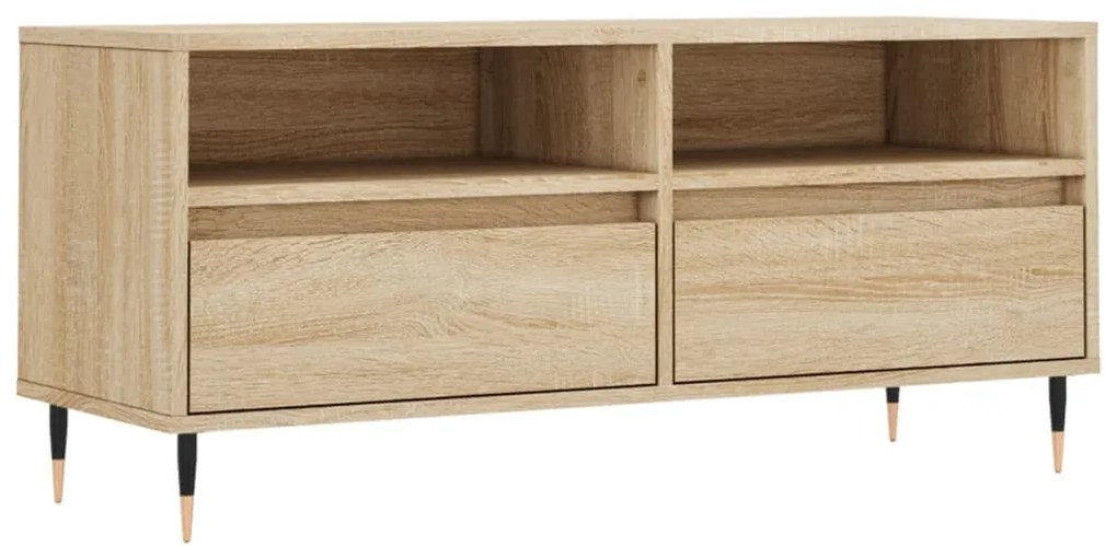sonoma tölgyszínű szerelt fa TV-szekrény 100x34,5x44,5 cm