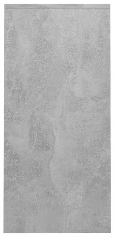 betonszürke szerelt fa laptopasztal 102,5 x 35 x 75 cm