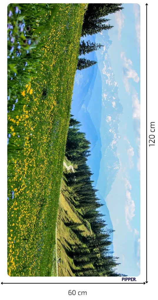 PIPPER. Öntapadós textiltapéta "Hegyi rét"