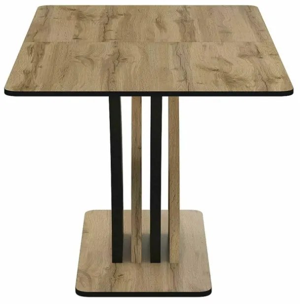 Vento bővíthető étkezőasztal tölgy/fekete 120-160 cm
