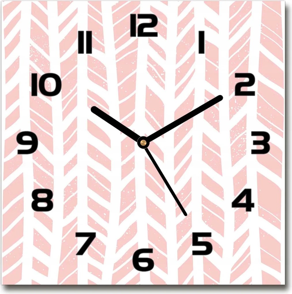 Négyzet alakú csendes üveg óra halszálka mintás 30x30