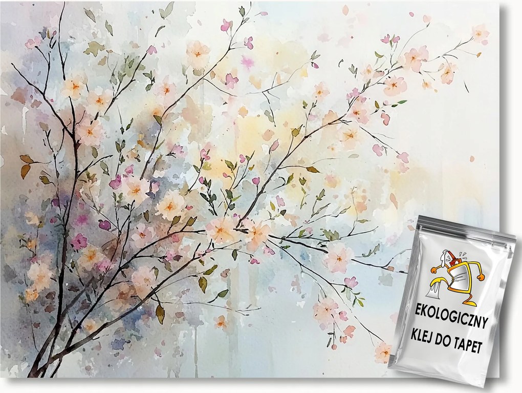 Fotótapéta Flizelina Kert Park Gyümölcsös Fa Virágok Tavasz 152,5x104 ragasztó