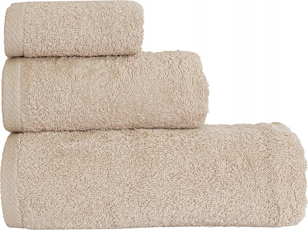 Harry sima pamut törölköző 70x140 világos bézs