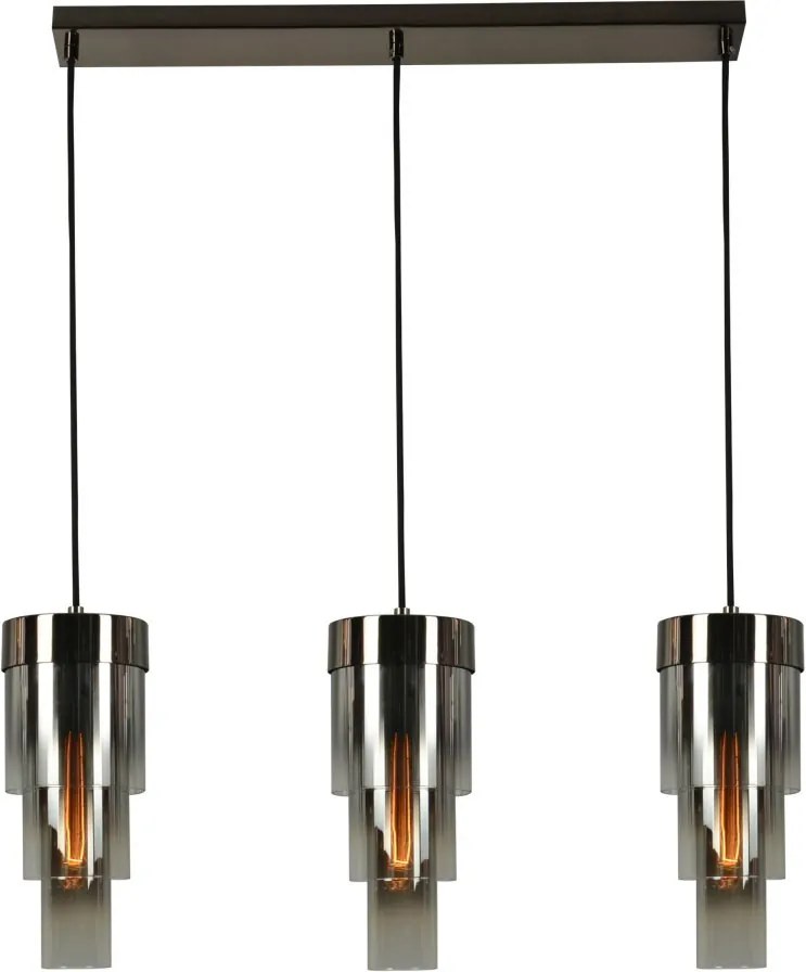 AVIANO LIGHTING 7211-0310 GRANS Többágú Függesztett Lámpa Fekete E27 IP20
