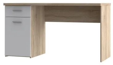 Íróasztal GINO fehér/sonoma tölgy
