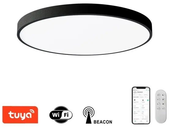 Immax NEO 07250L-LED Dimmelhető lámpa SEMPLICI 60W/230V Wi-Fi Tuya fekete + távirányító