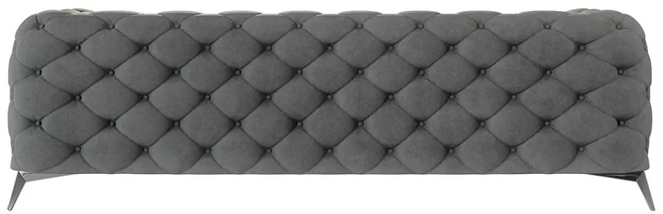 Szürke bársony kanapé 243 cm Chelsea – Ropez