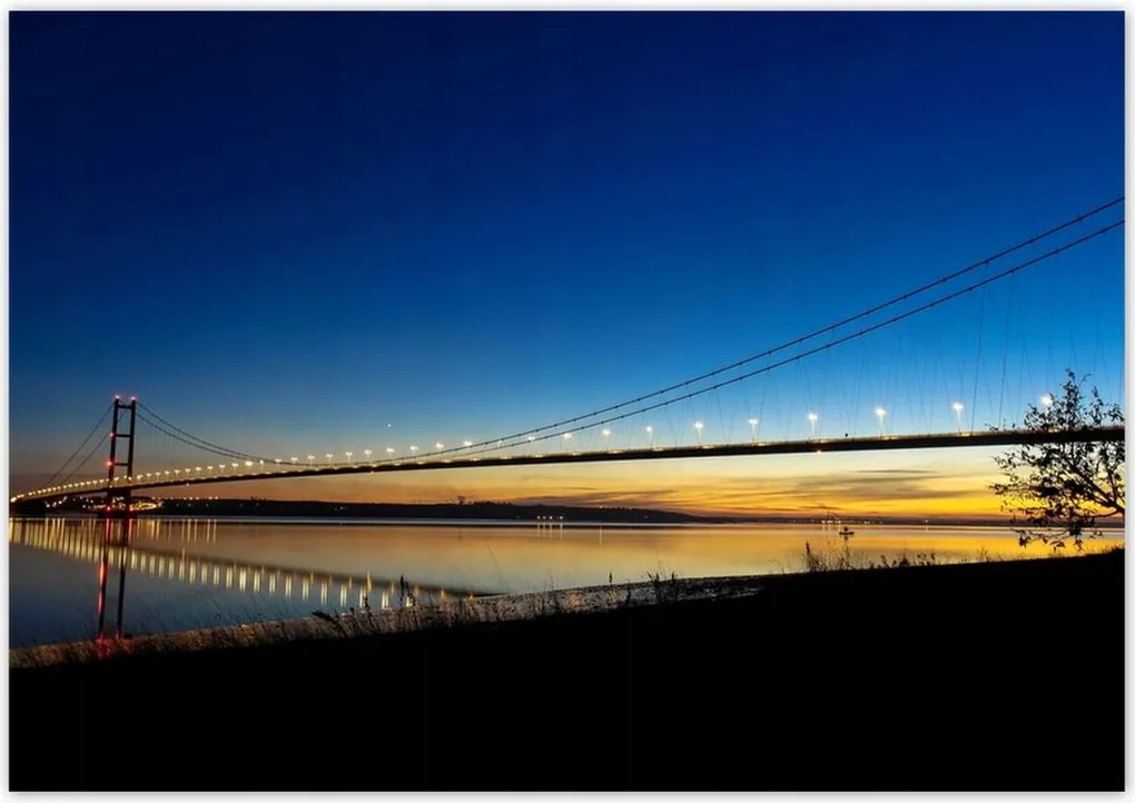 Poszterek 100x70 Híd éjszakai fotó