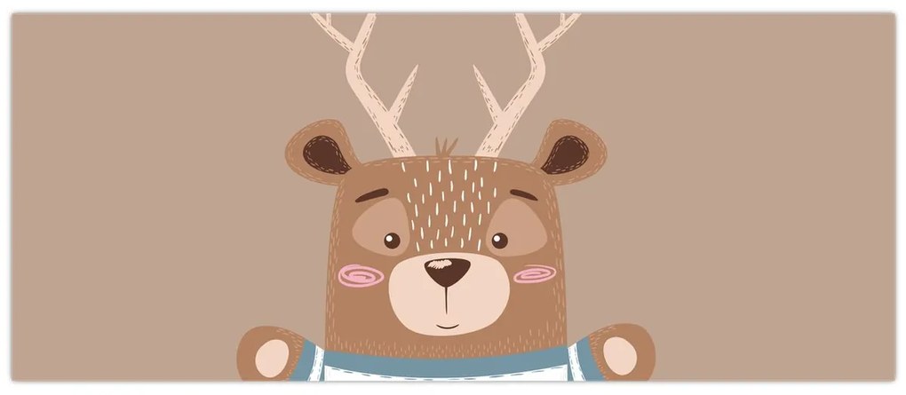 Kép - Szarvas csíkos ingben (120x50 cm)