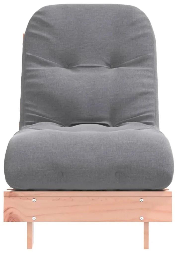 tömör duglászfenyő futon kanapéágy matraccal 60 x 206 x 11 cm