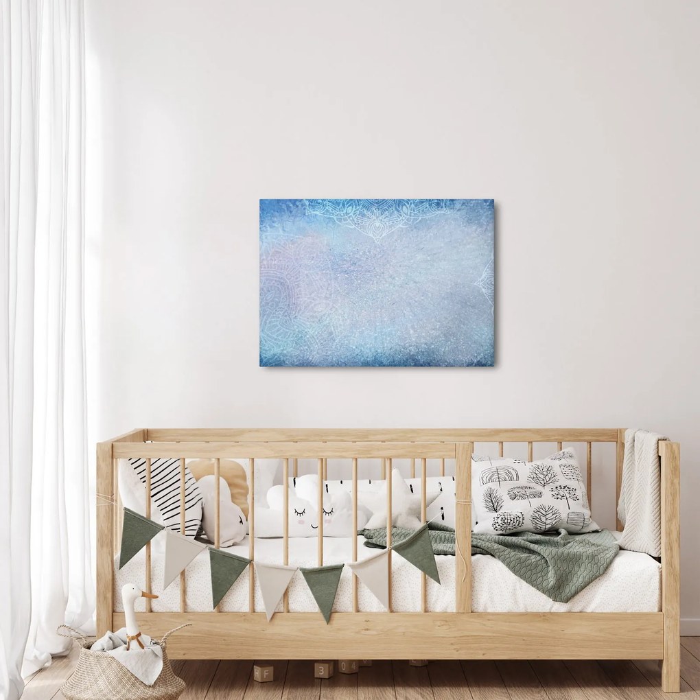 Kép - Mandalák kékszínben (70x50 cm)