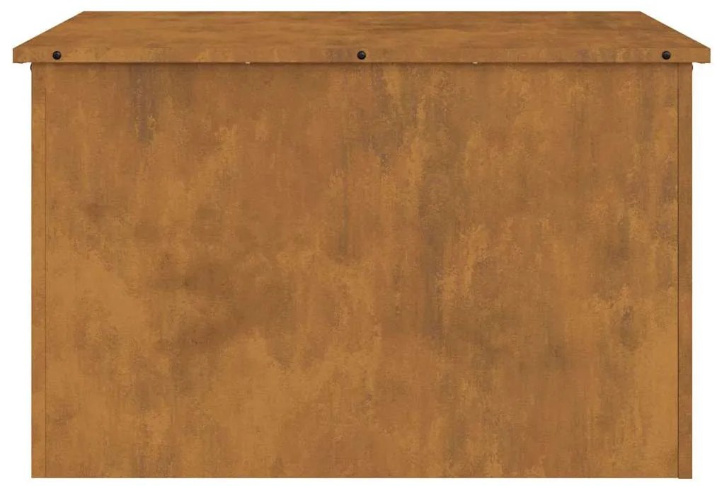 Kültéri Tároló Doboz Barna 80 x 50.5 x 50 cm időjárásálló acél
