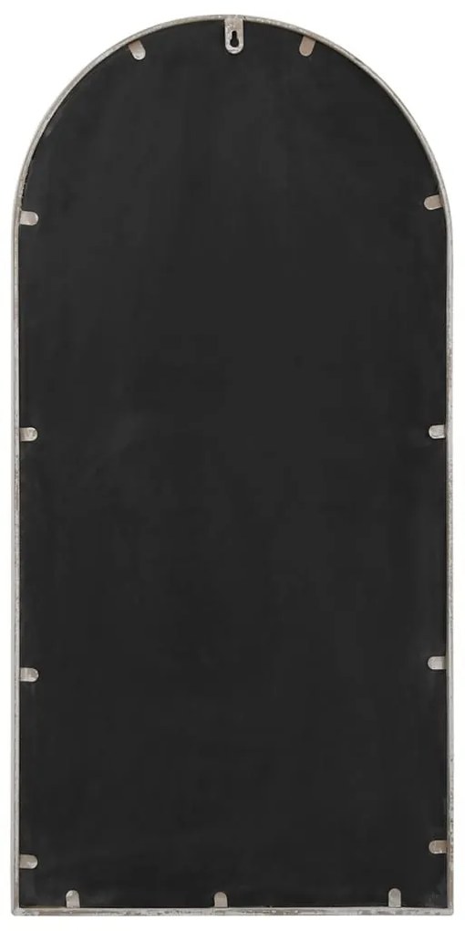 homokszínű vas kerti tükör kültéri használatra 90 x 45 cm