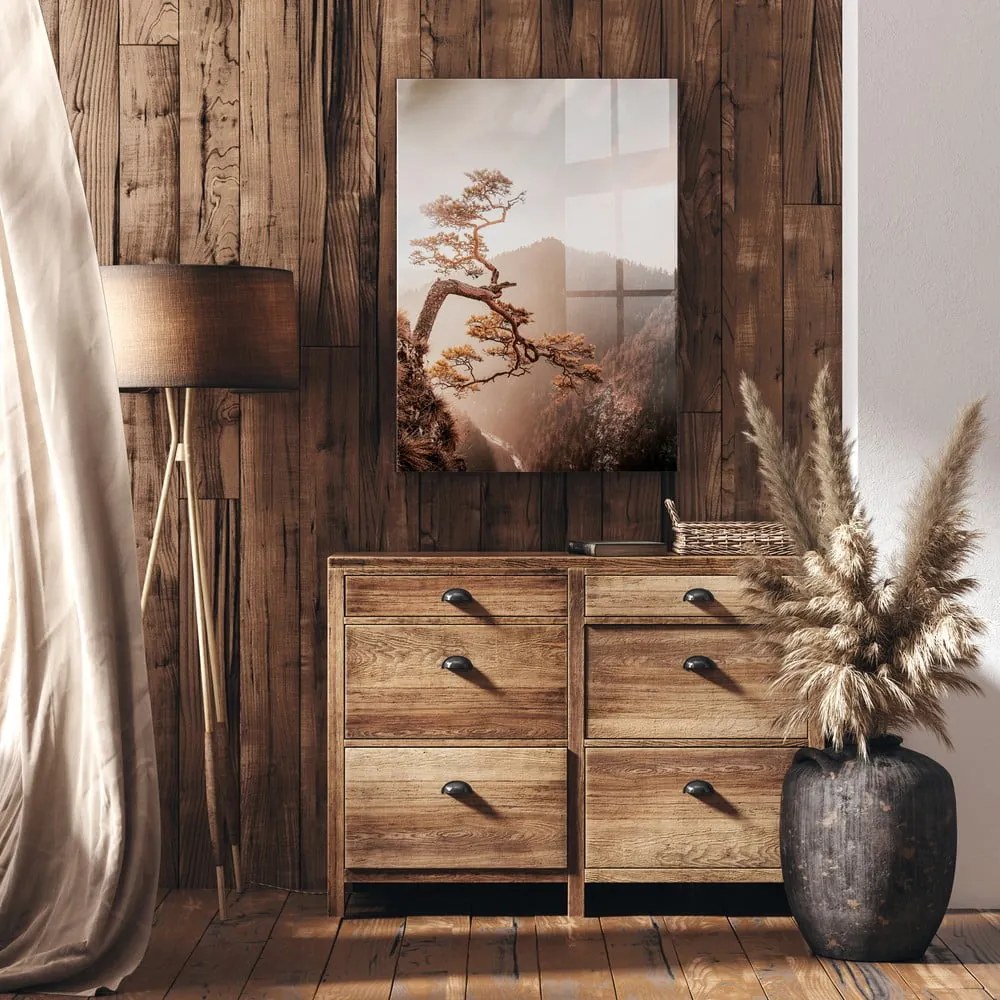 Üveg kép 50x70 cm Brown Tree – Styler