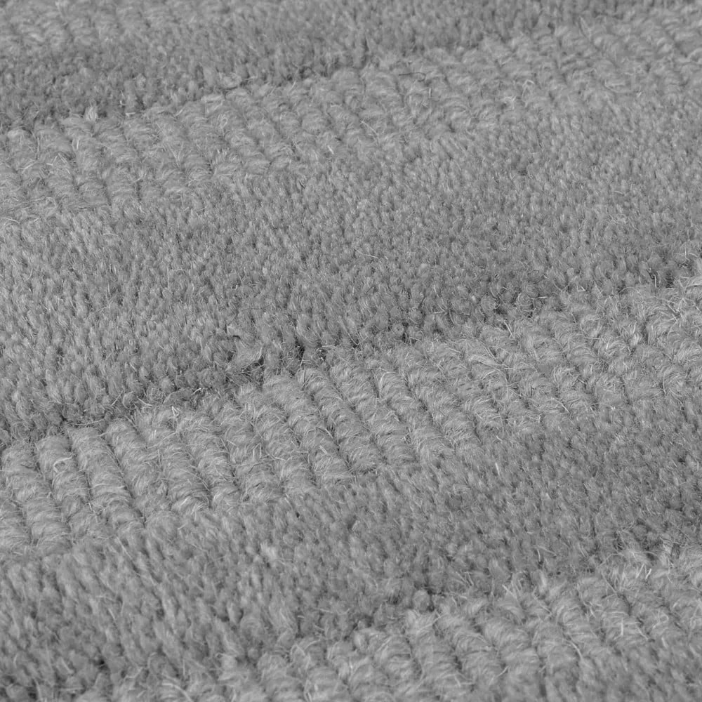 Szürke kézi szövésű gyapjú szőnyeg 160x230 cm Zen Rectangles – Flair Rugs