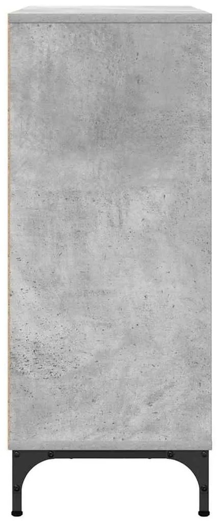Széf fiókkal Beton szürke 79.5 x 33 x 82 cm Faanyag