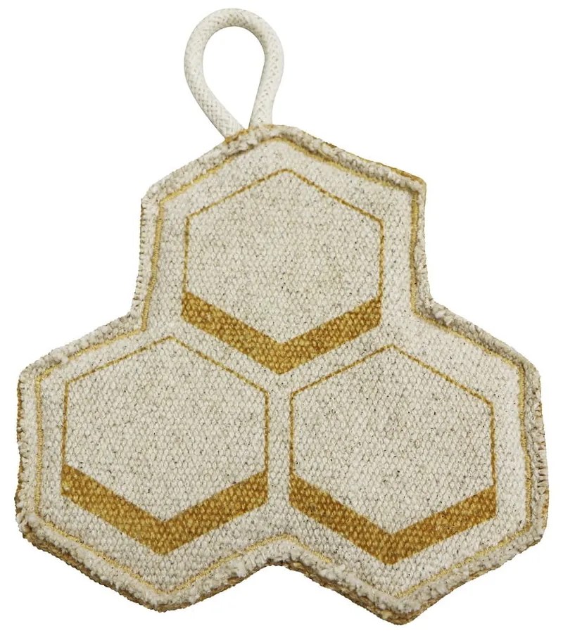 Krémszínű pamut gyerek játszószőnyeg 90x130 cm Pollination – Lorena Canals