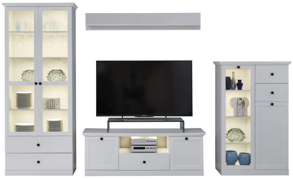 Vitrin Brendon 2W2S (fehér). 1052786