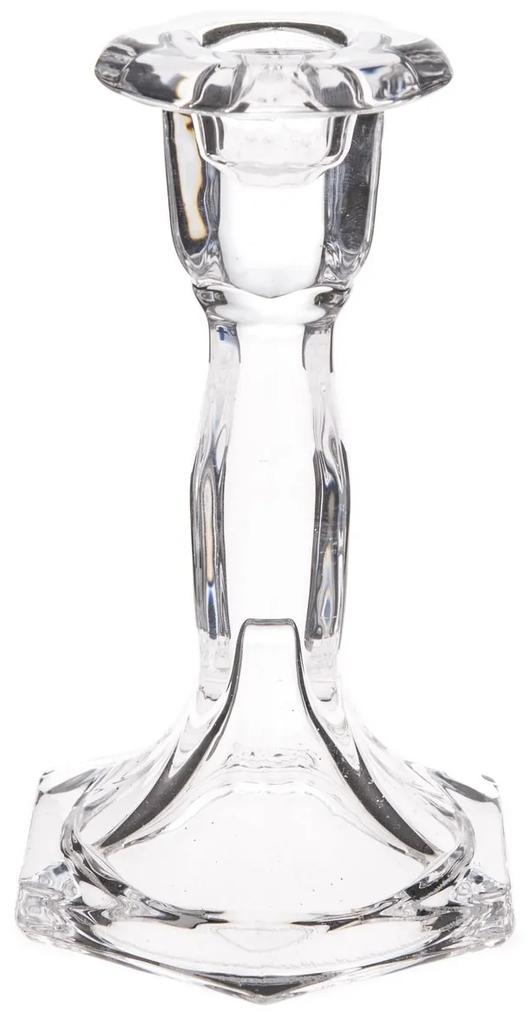 Amelia üveg gyertyatartó, 15,2 x 10 cm