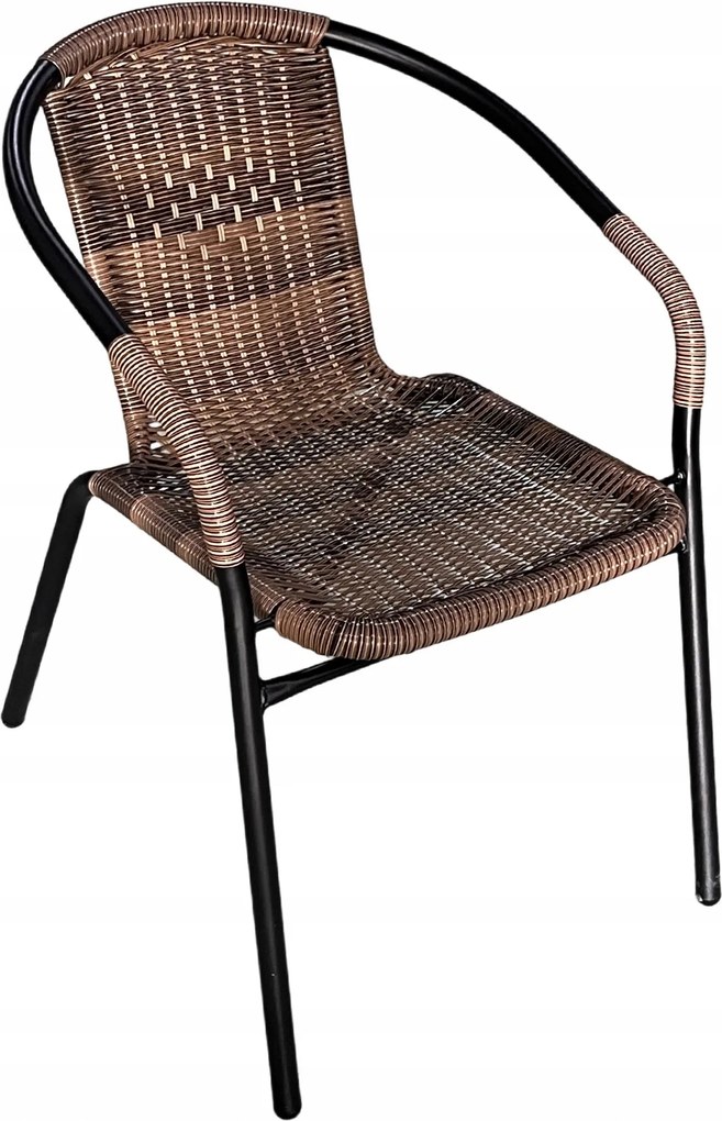 Aga Kerti szék Ratan Fekete/Barna