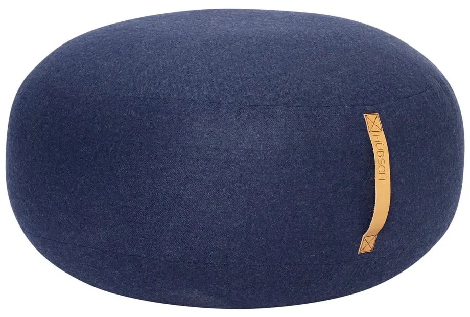 Turenio sötétkék puff, ø 70 cm - Hübsch