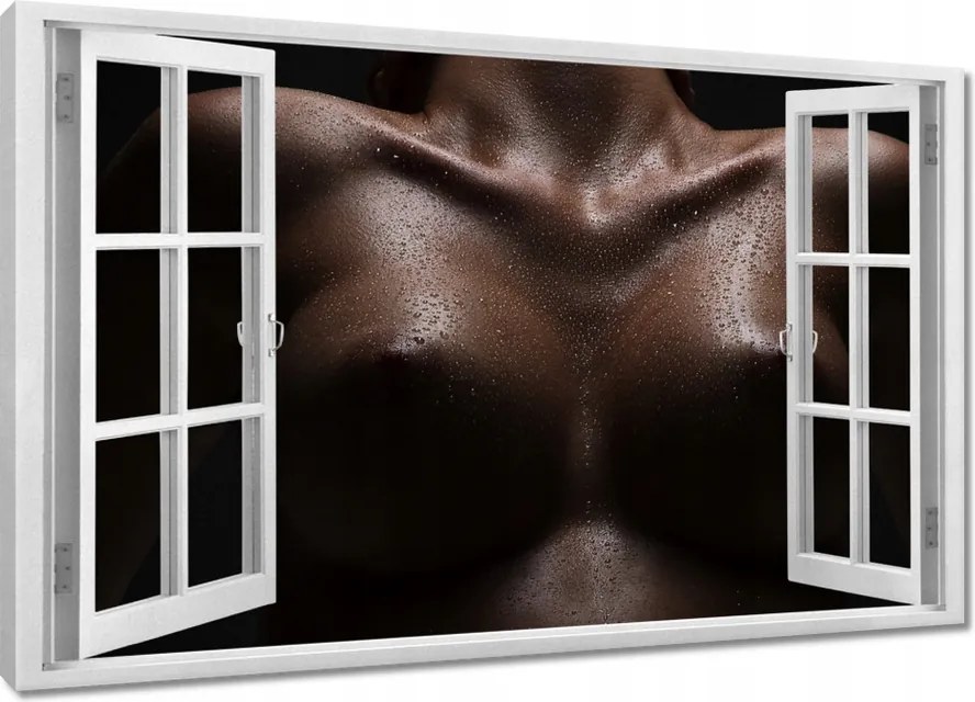 Vászonkép 60x40 Feszes mellek Akt