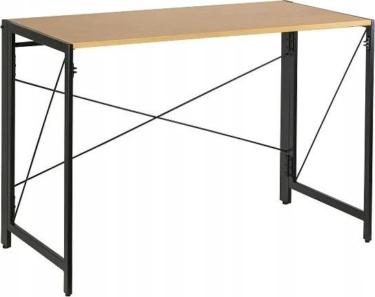 Unique Quick íróasztal 110x55 cm Fekete/golden Teak