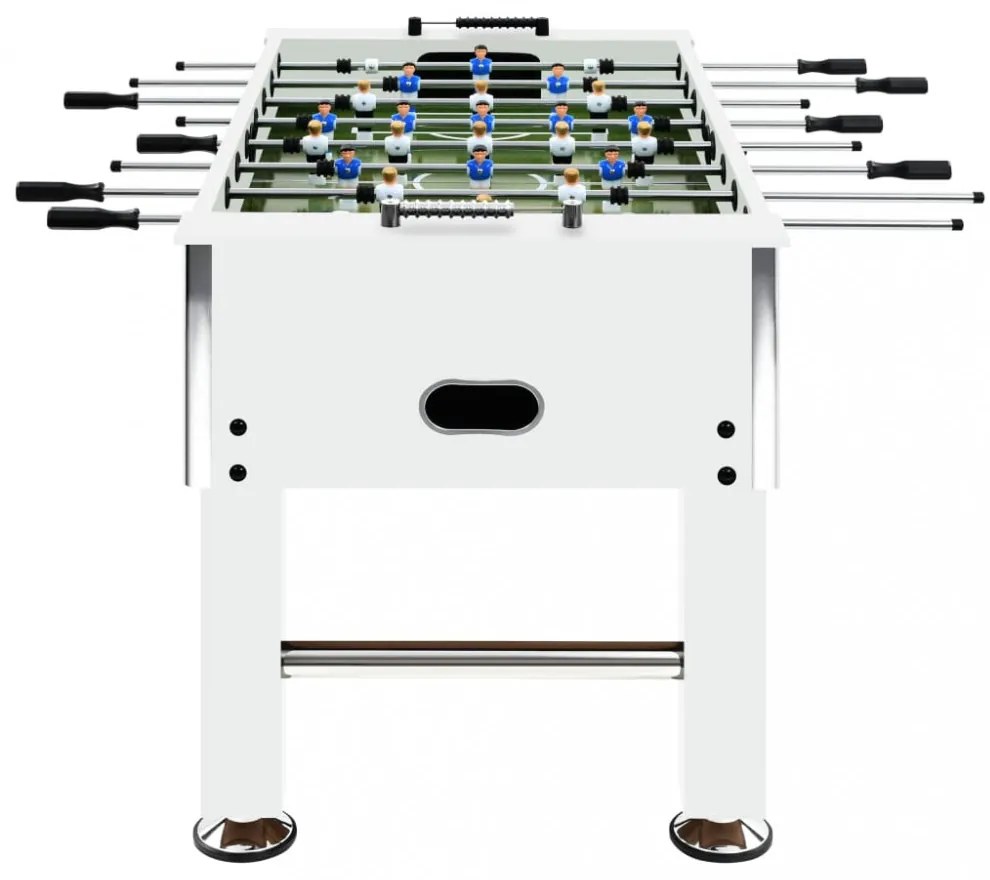 fehér acél csocsóasztal 60 kg 140 x 74,5 x 87,5 cm