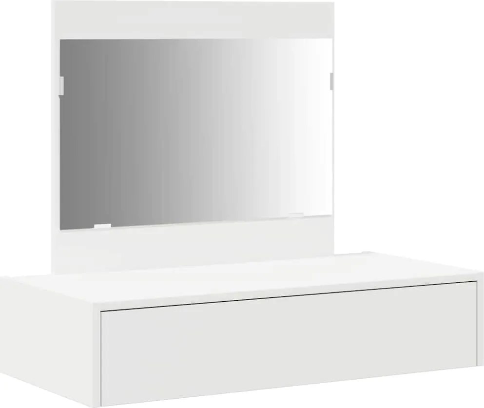 vidaXL Öltözködőasztal fiókkal tárolóval Fehér 83 x 40 x 70 cm Faanyag