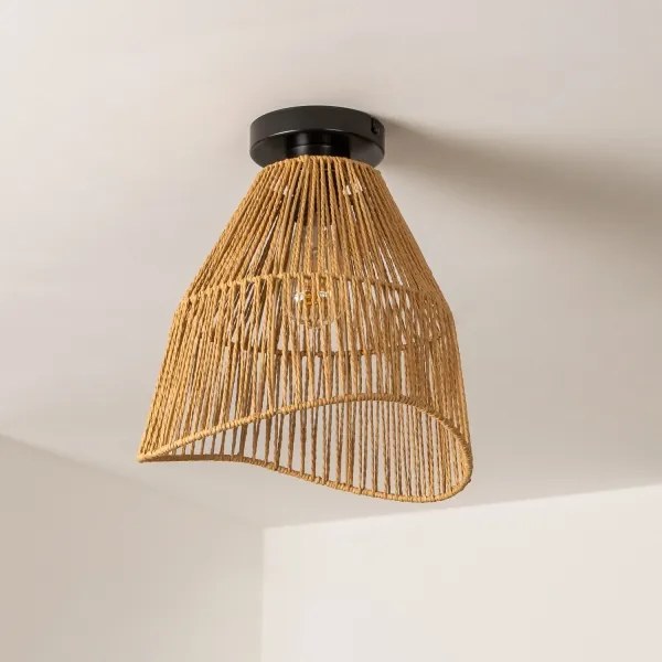 Brilagi - LED felületre szerelhető csillár CERIA BOHO 1xE27/40W/230V átm. 30 cm barna